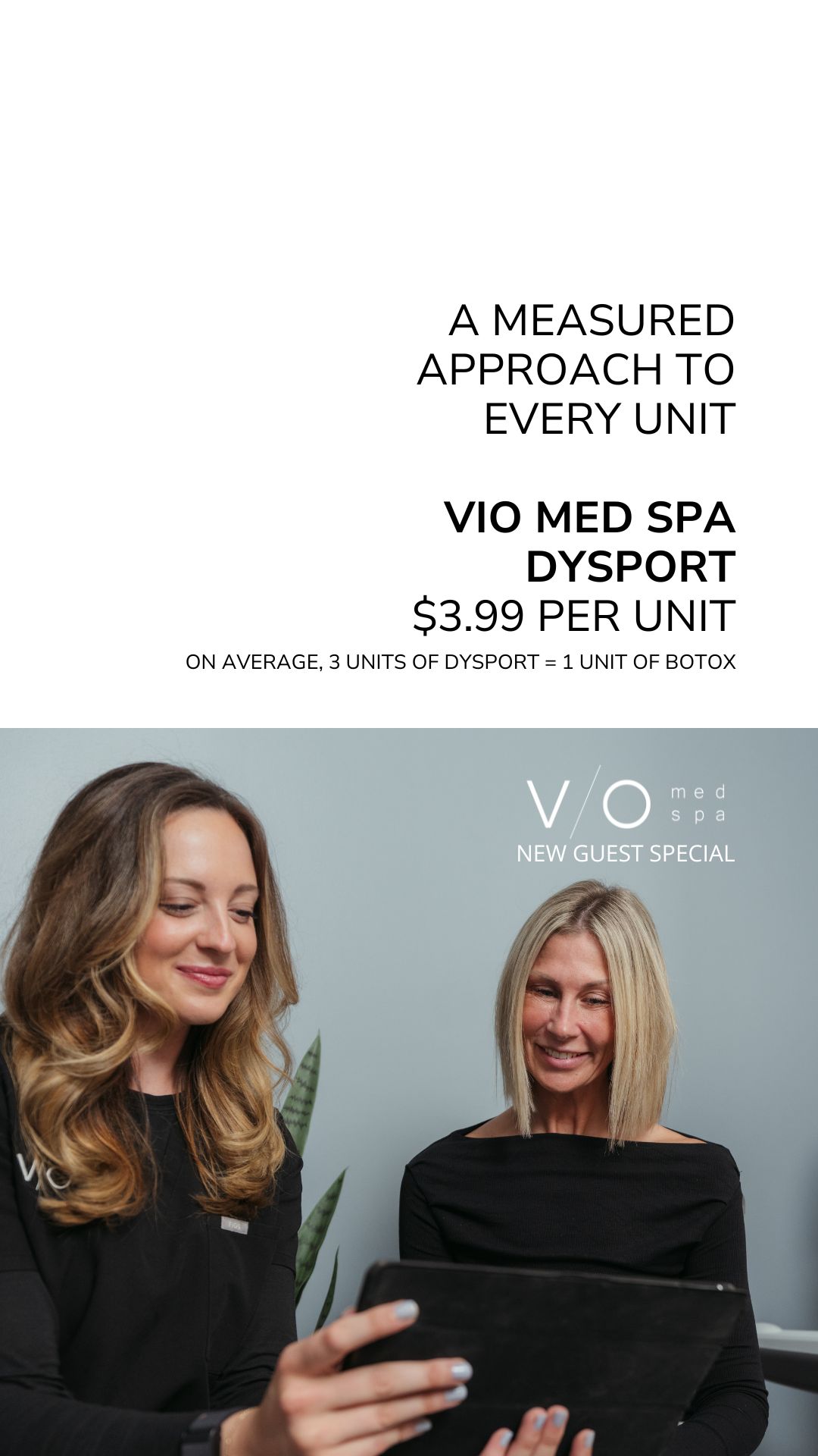 VIO Med Spa Huntersville Facebook ad: Refined for $3.99/Unit