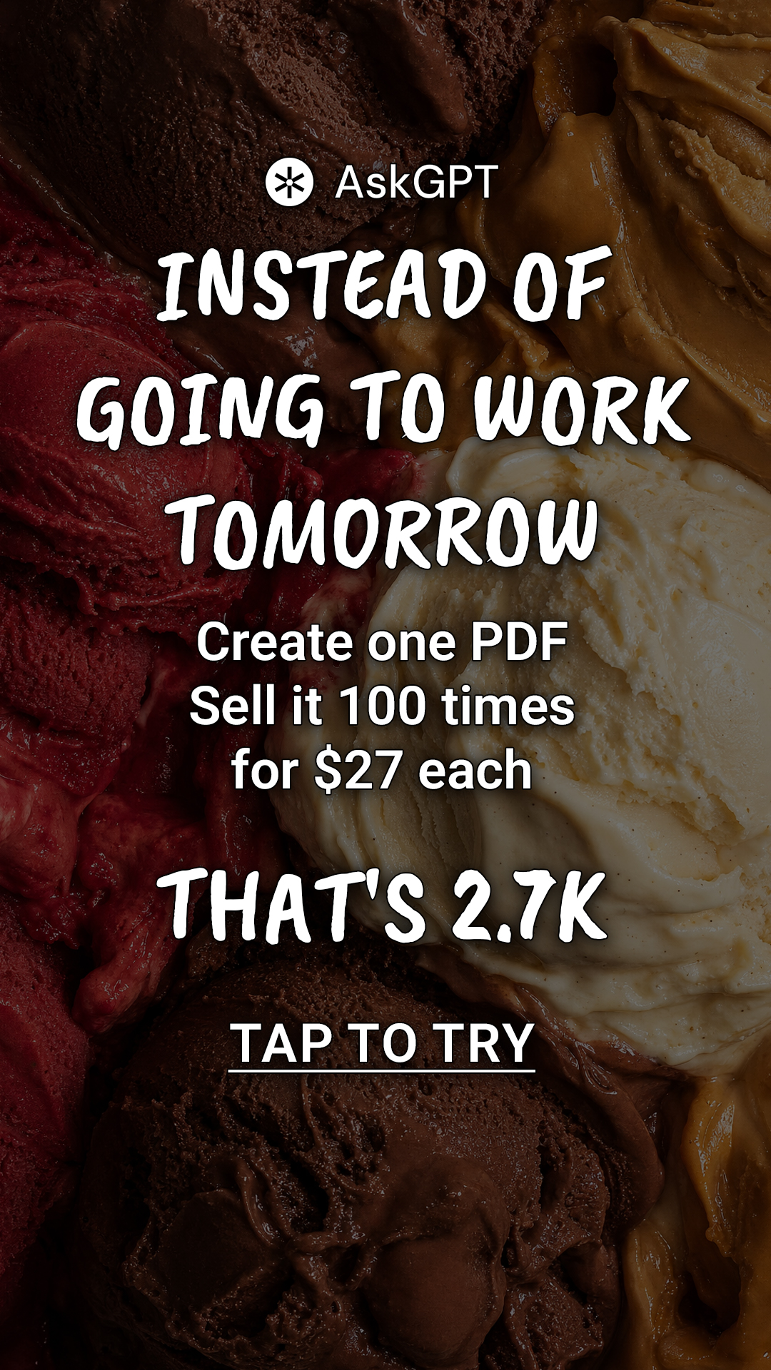 Tyler Moss Facebook ad: Try Now