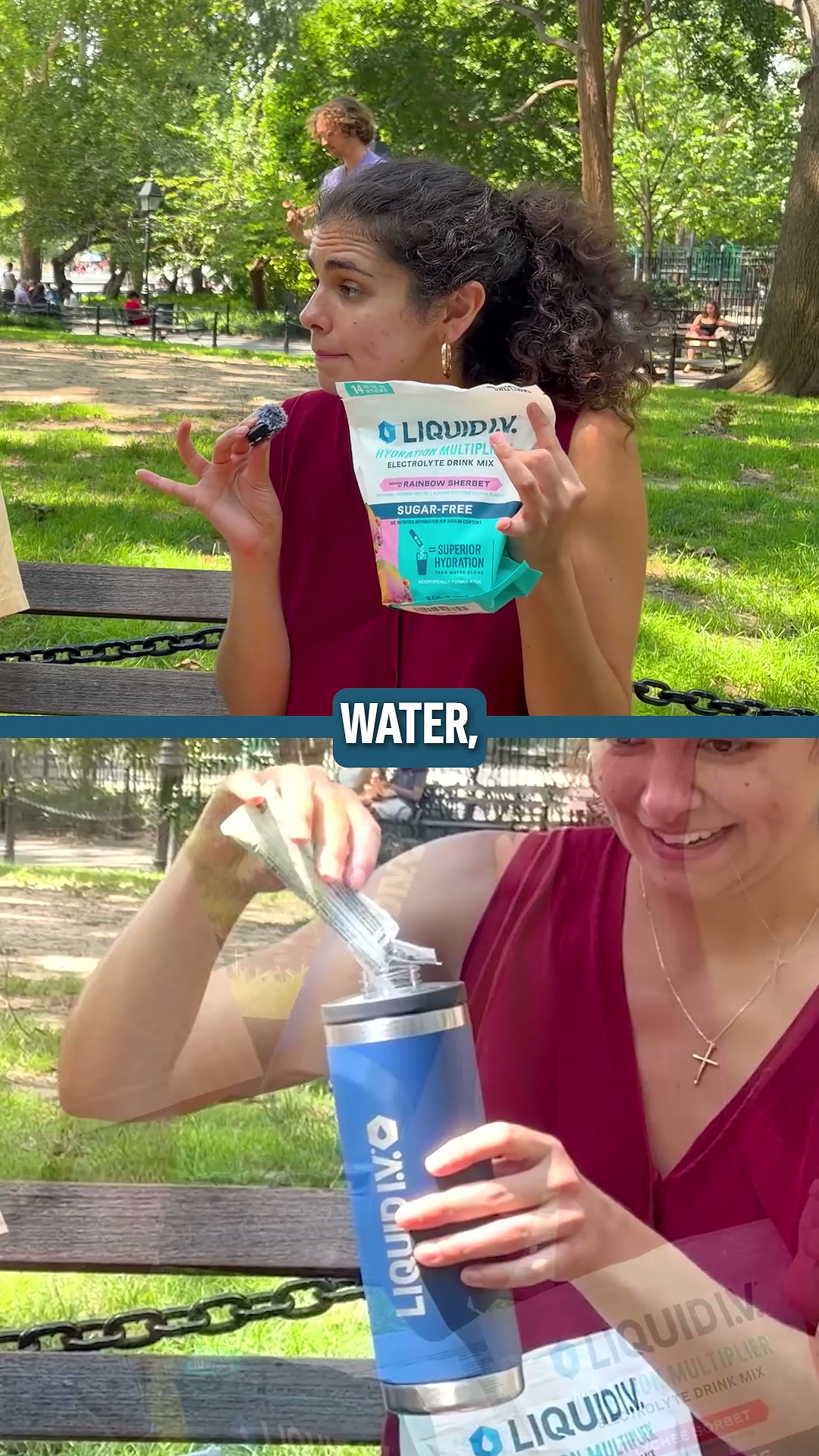 Liquid I.V. Facebook ad: Your travel essential? Liquid I.V.