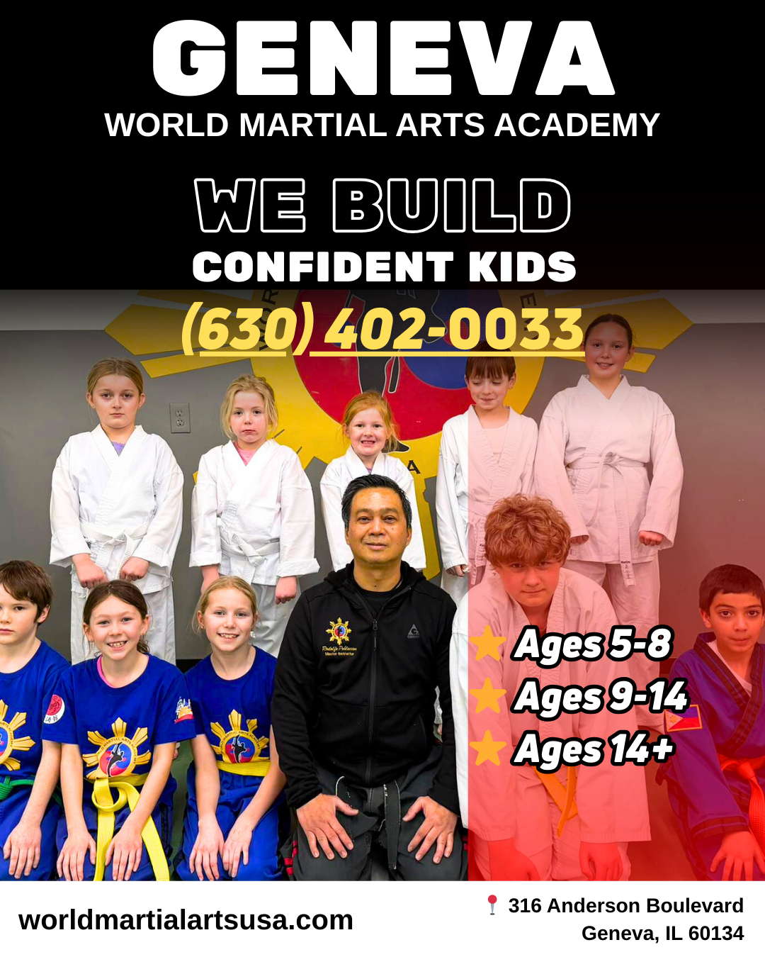 World Martial Arts Academy USA Facebook ad