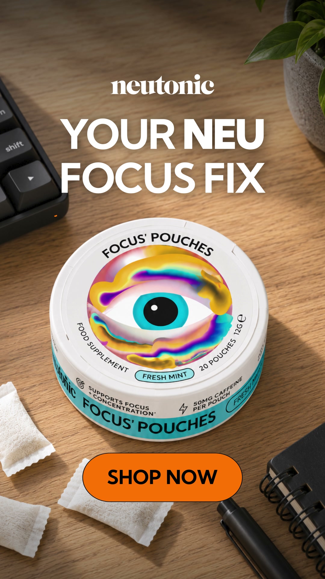 Neutonic Facebook ad: There’s a better way to focus.