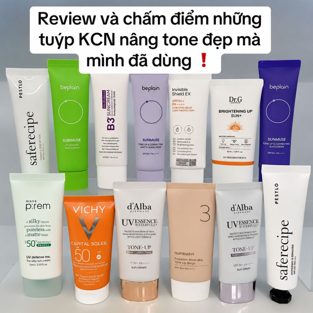 Hội Review Mỹ Phẩm Có Tâm Facebook ad: CHẤM ĐIỂM TOP 5 KEM CHỐNG NẮNG NÂNG…