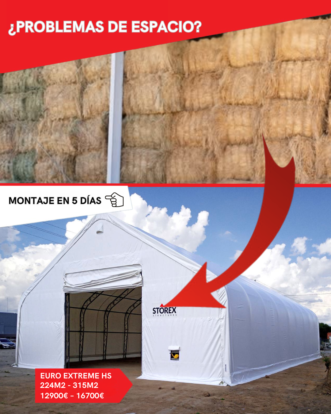 Storex Carpas Facebook ad