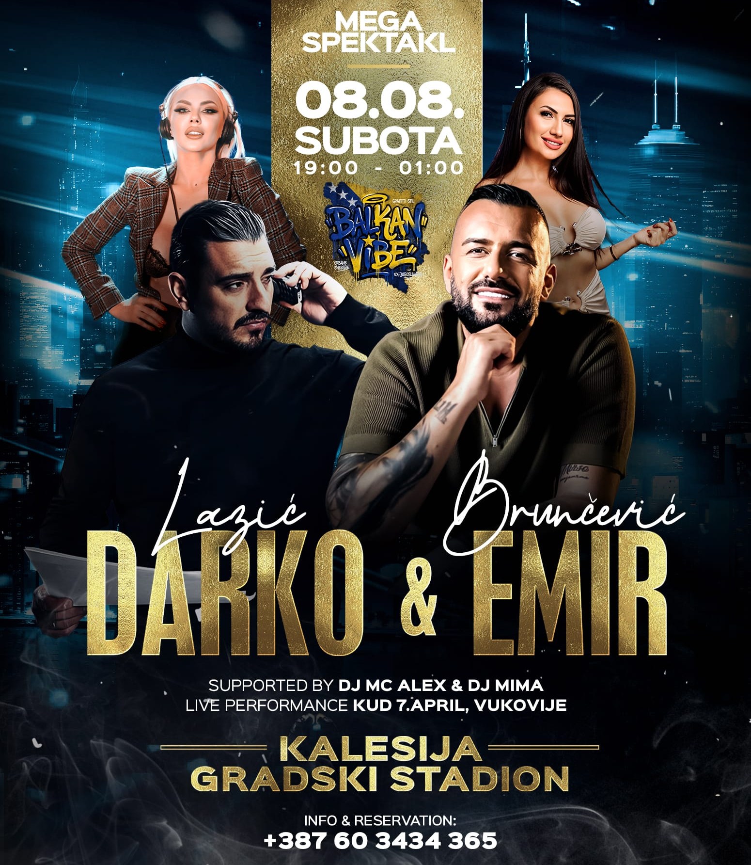 Balkan VIBE Facebook ad: MEGA SPEKTAKL - KALESIJA
