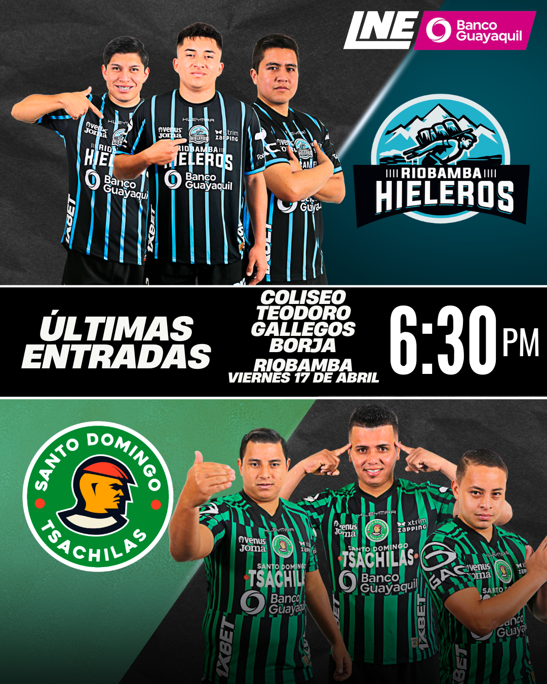 Liga Nacional de Ecuavóley Facebook ad: ¡ESTE VIERNES EN RIOBAMBA! Entradas aquí