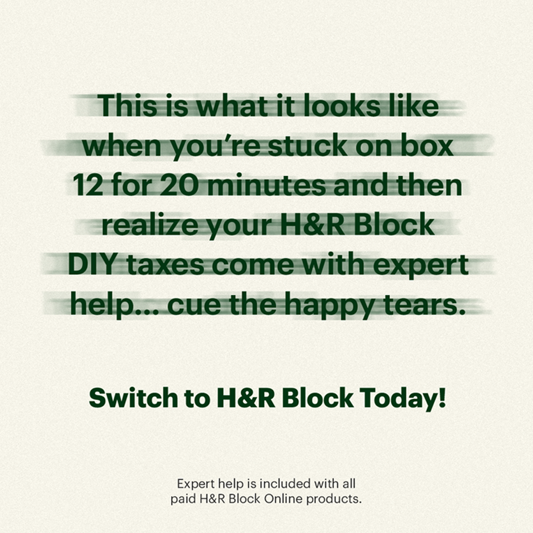 H&R Block Facebook ad