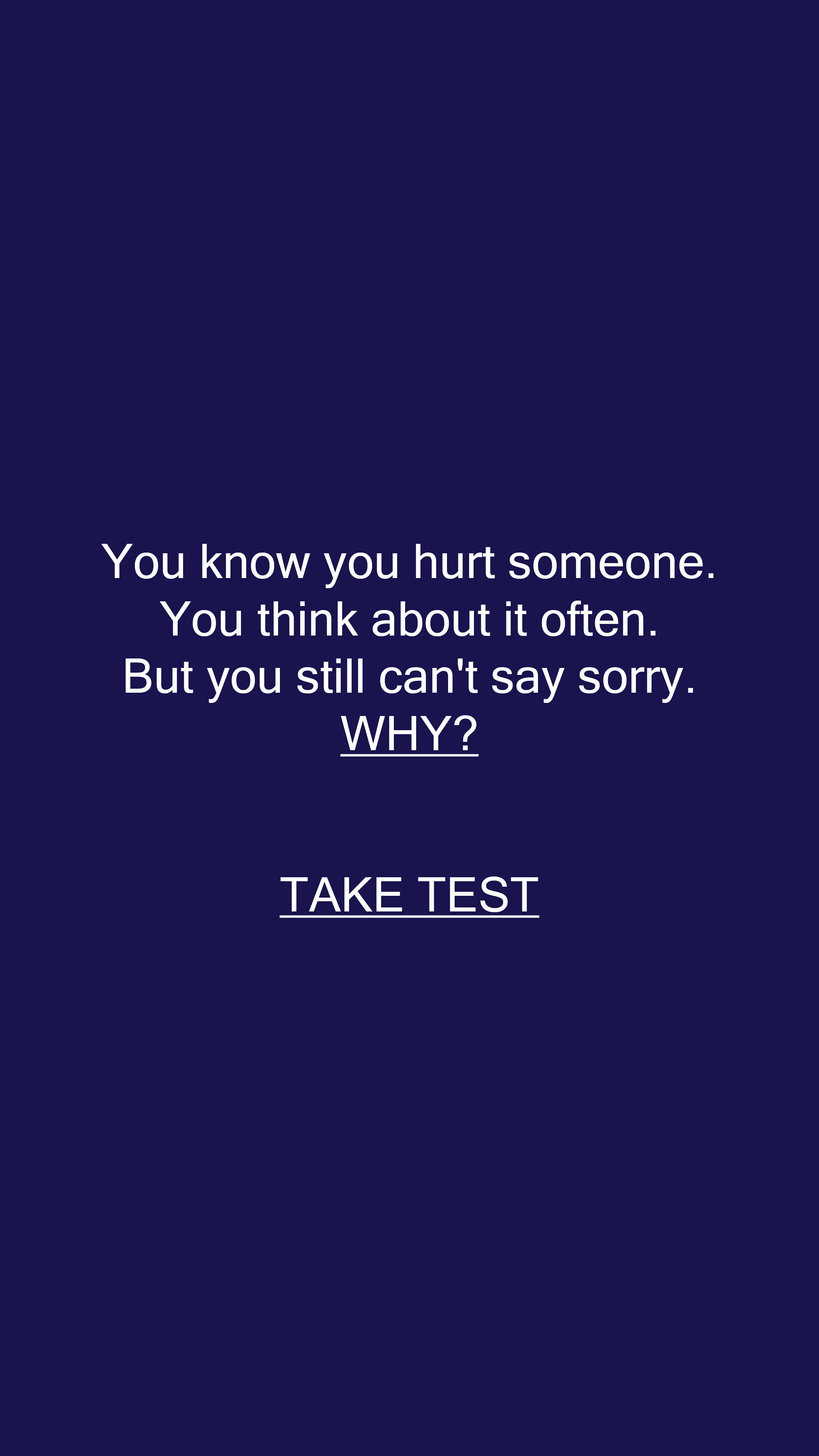 Personality Type Facebook ad