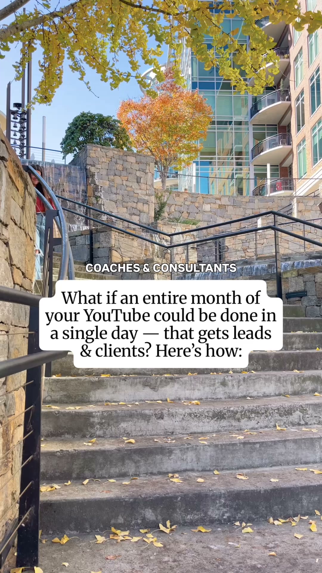 Stephanie Kase Facebook ad: Your entire month of YouTube, done in a single day