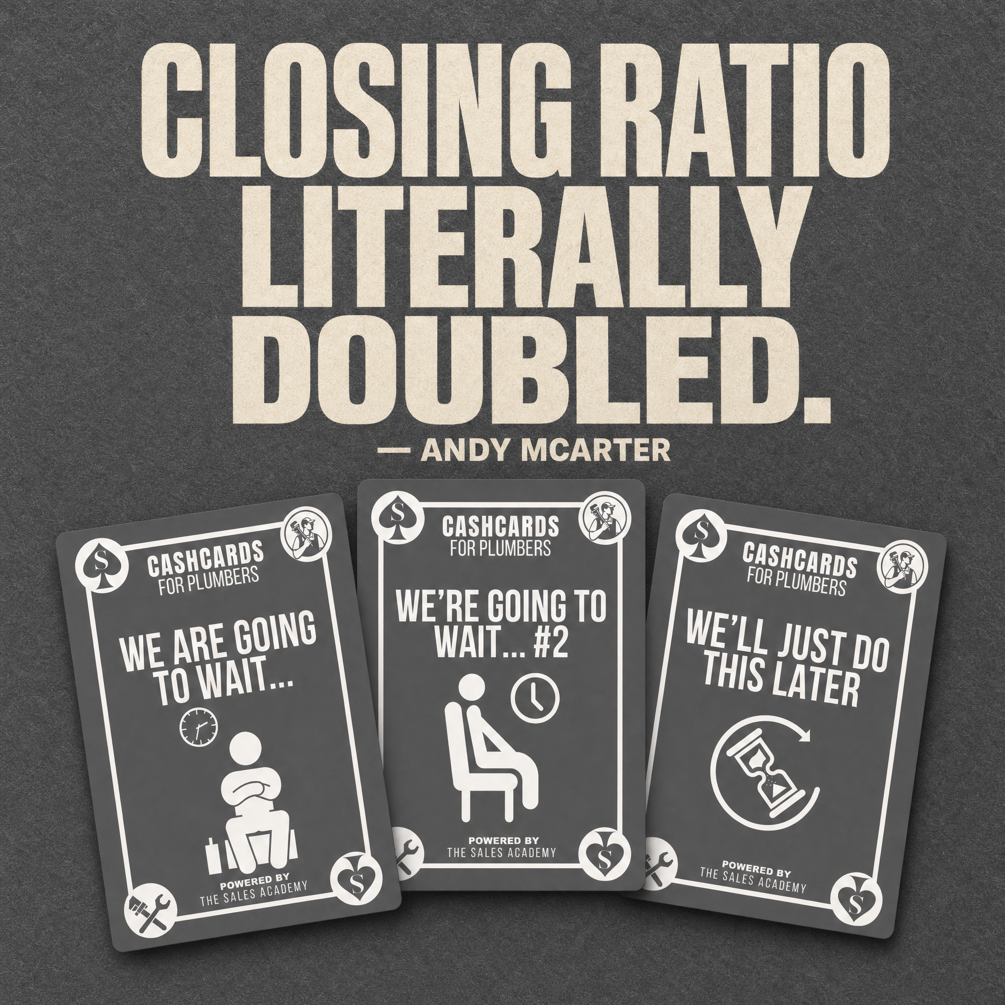 Jordan Stupar Facebook ad: Close More Plumbing Jobs With 46 Cards