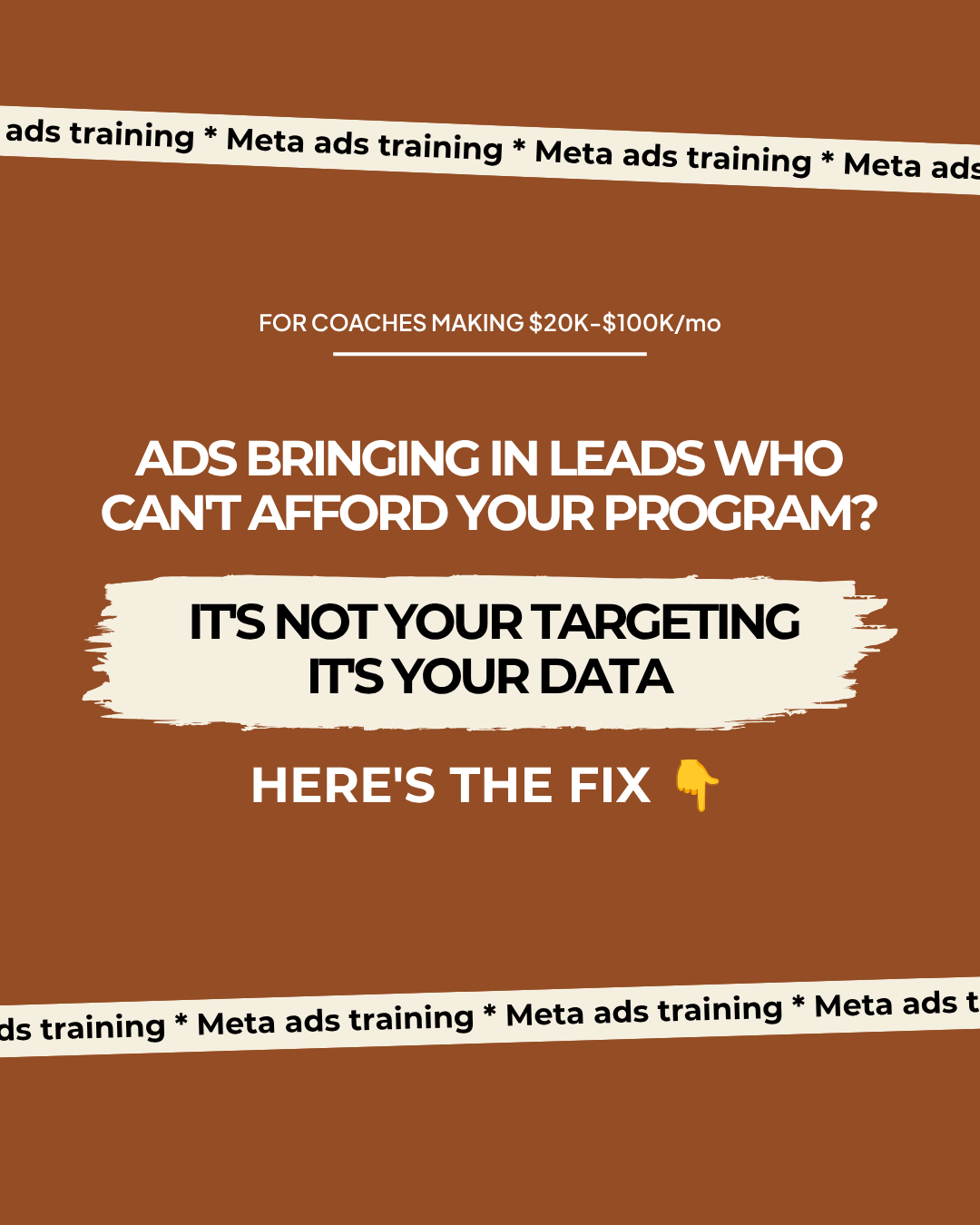 Andrew Leedham Facebook ad