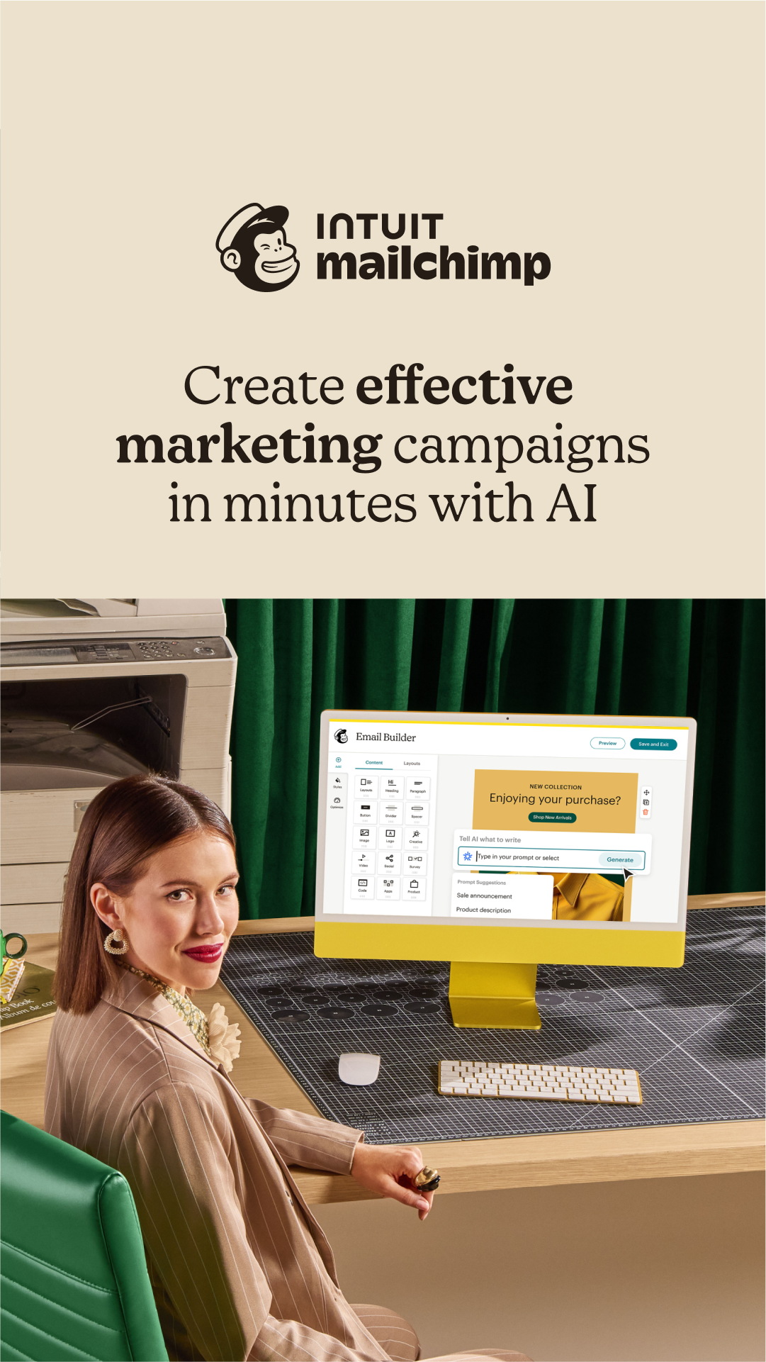 Intuit Mailchimp Facebook ad