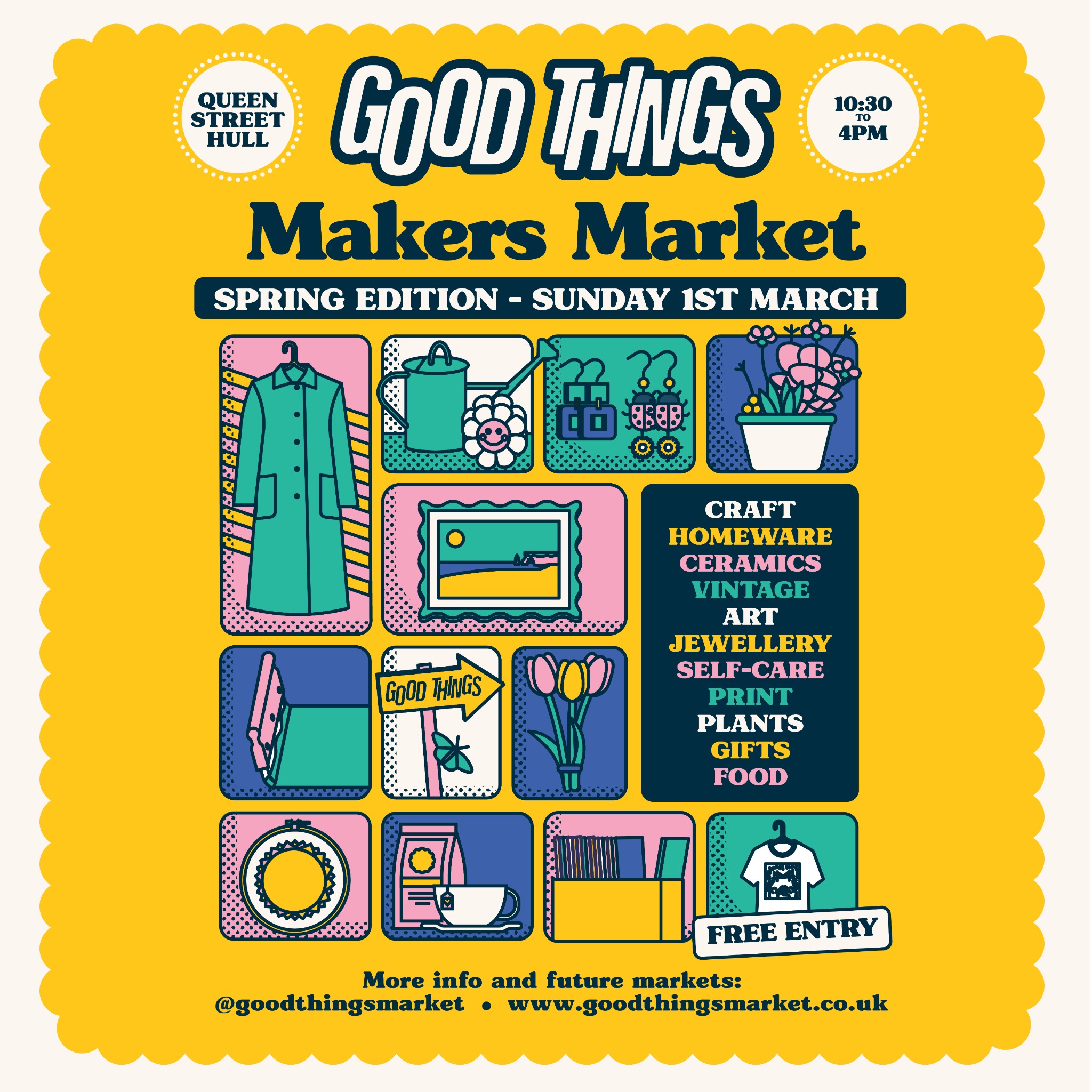Good Things Facebook ad: Good Things Spring Makers Market Hull