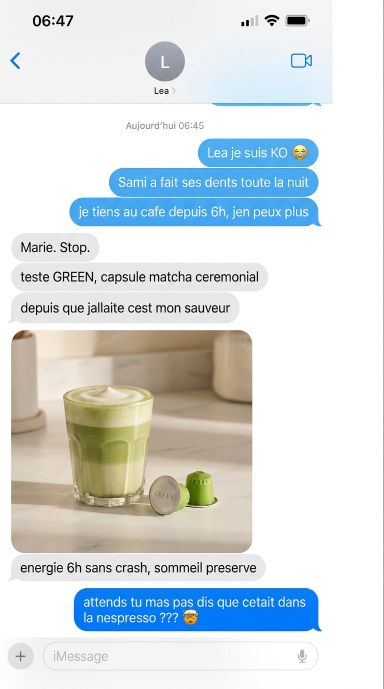 Green Facebook ad