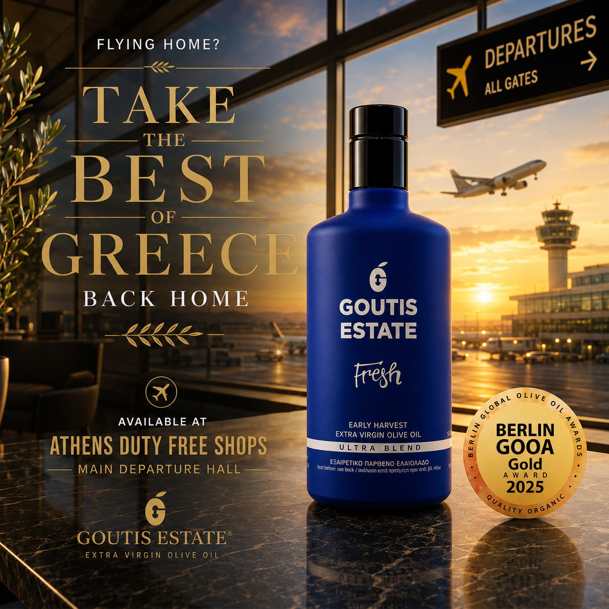 Goutis Estate Olive Oil Facebook ad