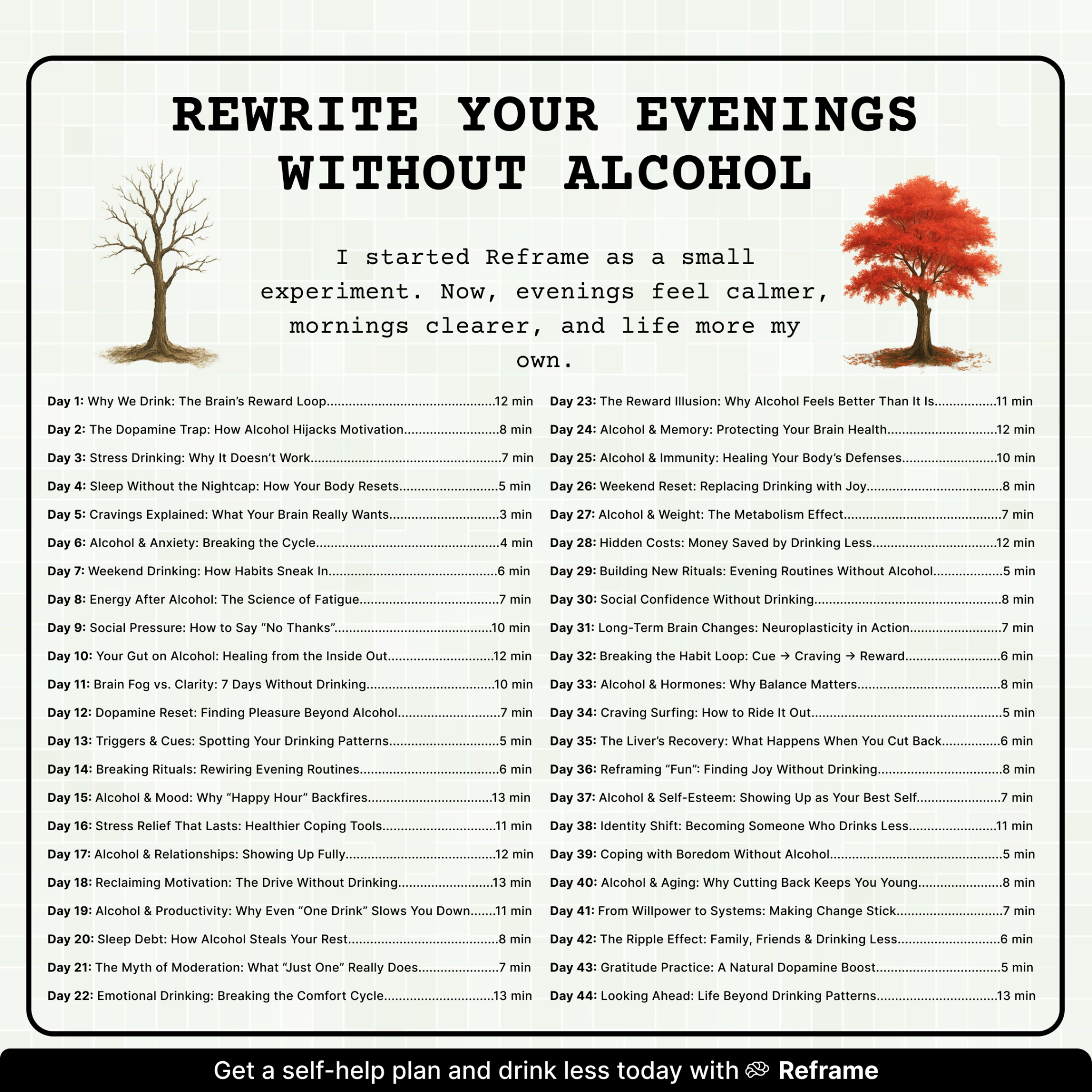 Reframe Facebook ad