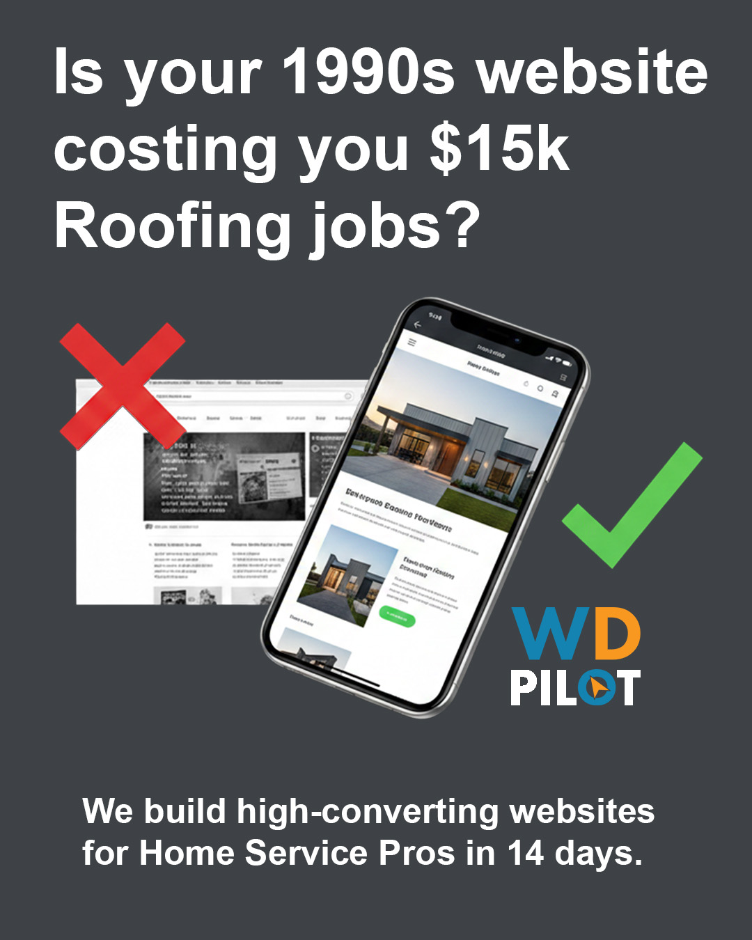 Web Design Pilot Facebook ad