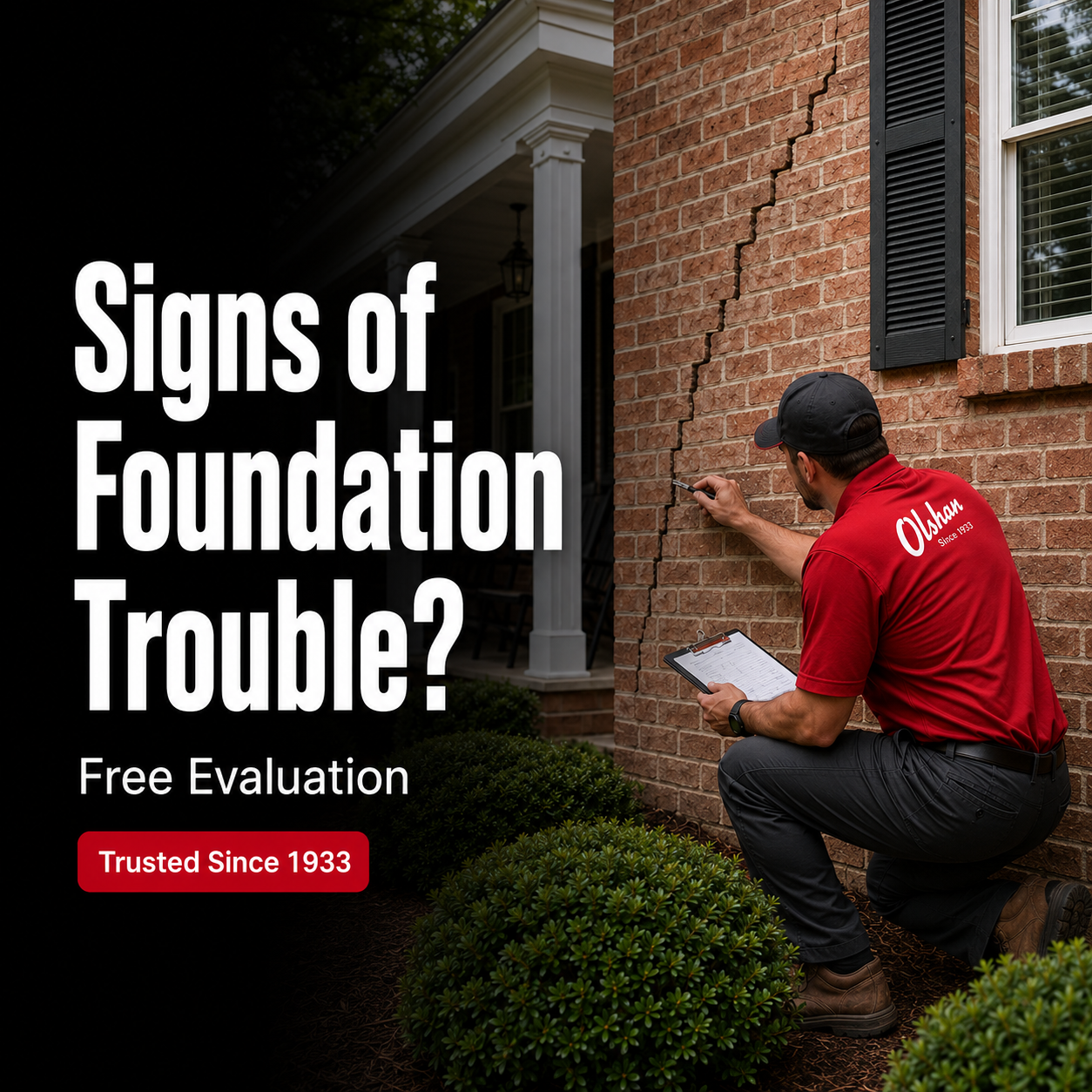 Olshan Foundation Repair Facebook ad