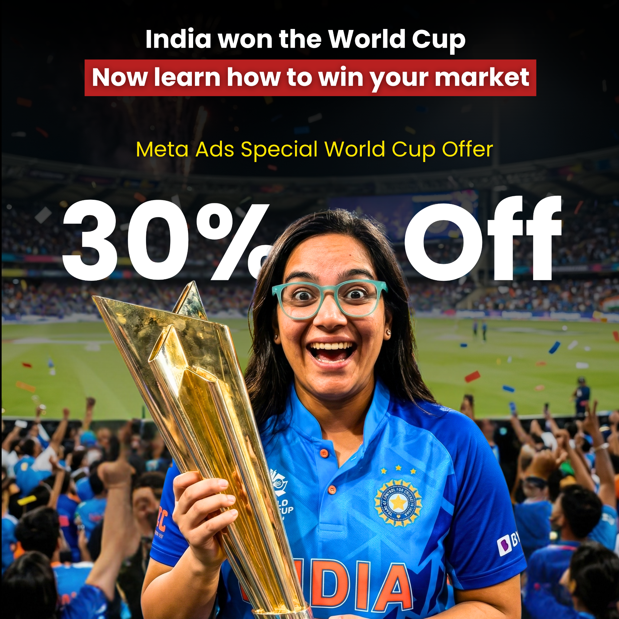 Marketian Facebook ad: Win Your Market With Meta Ads