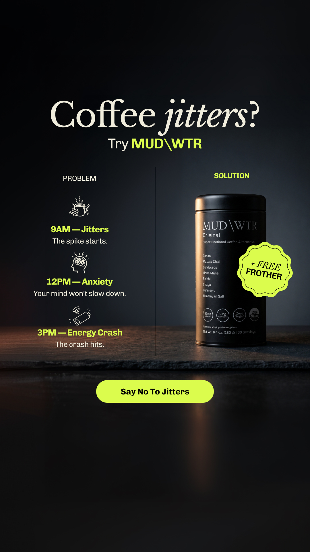 MUD\WTR Facebook ad