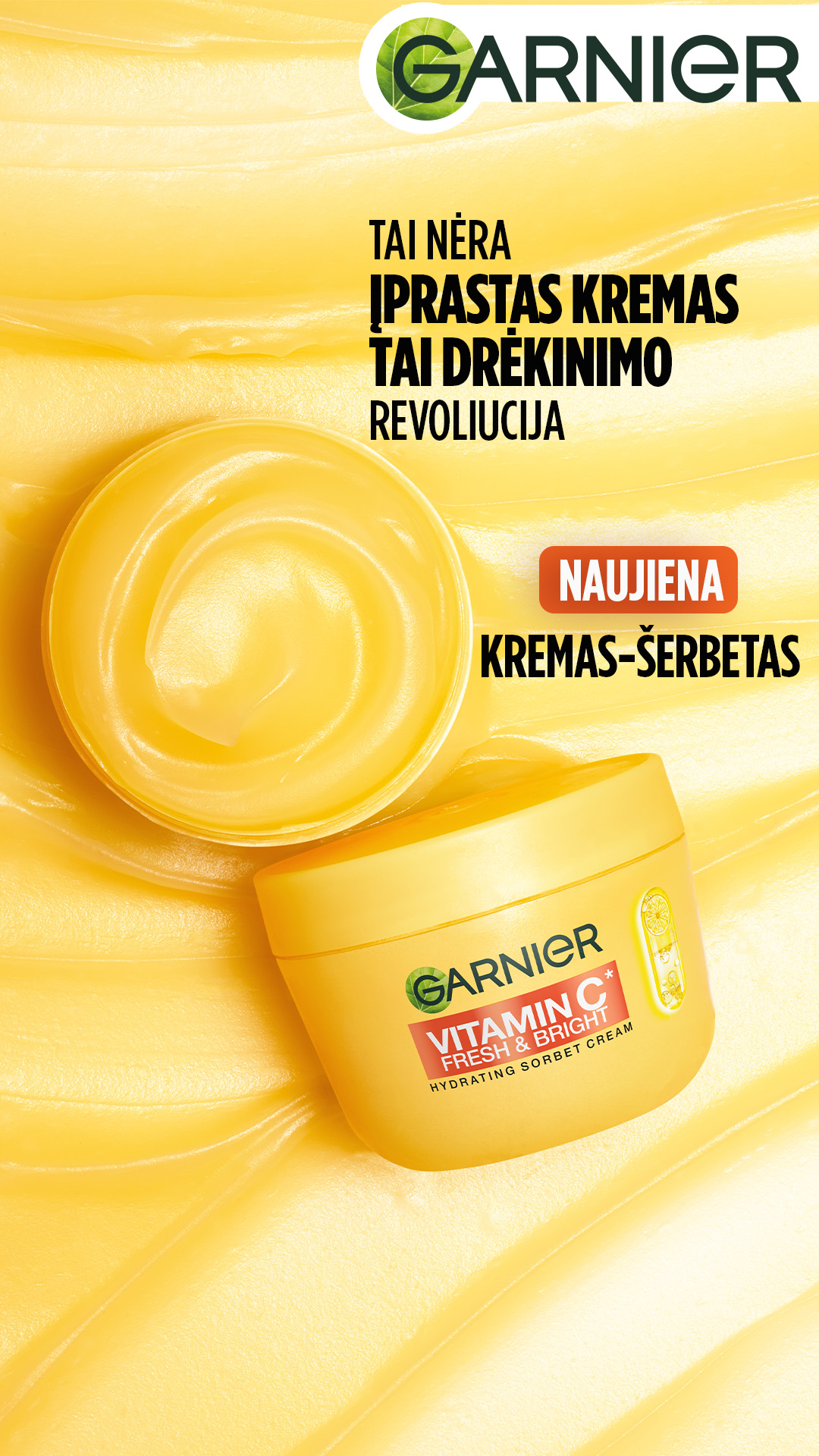 Garnier Facebook ad: Tavo oda tai pamils