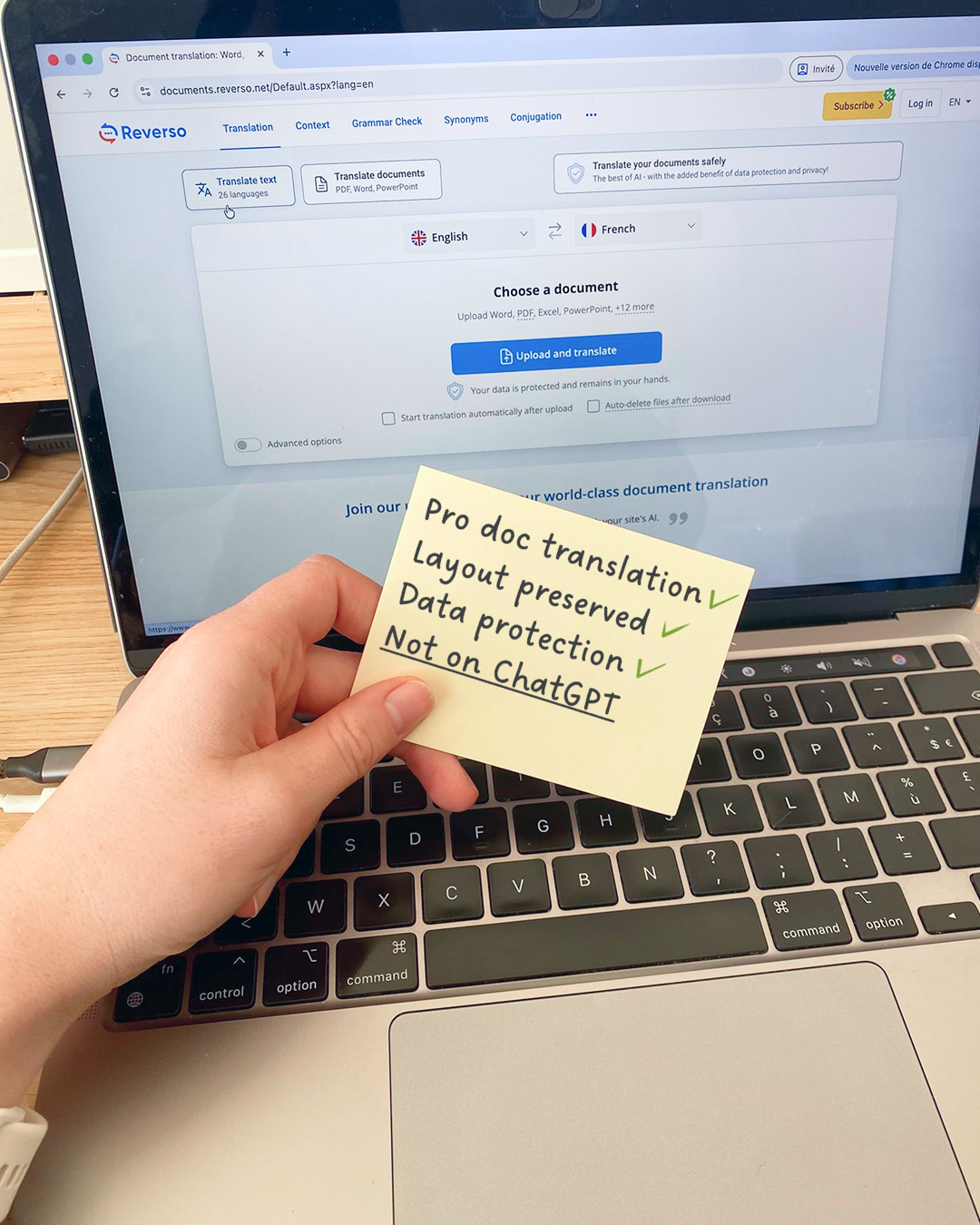 Reverso Documents Facebook ad