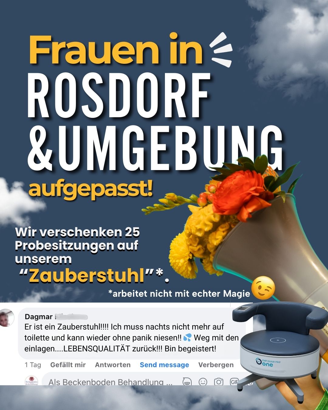 Beckenboden Behandlung Facebook ad
