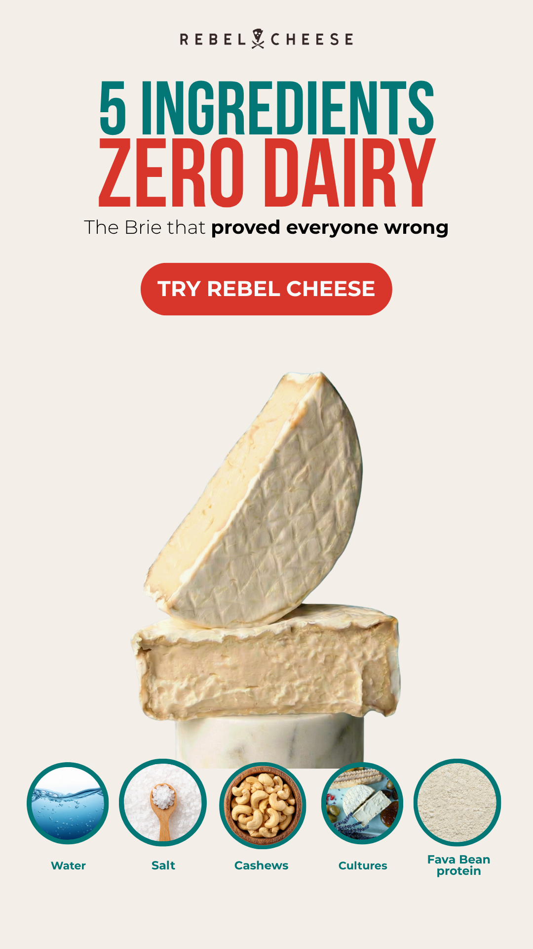 Rebel Cheese Facebook ad
