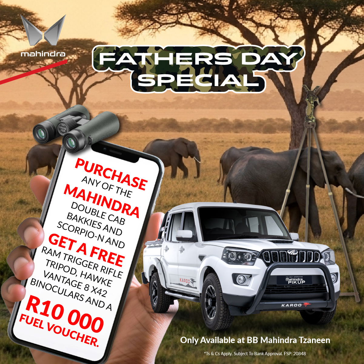 BB Mahindra Tzaneen Facebook ad