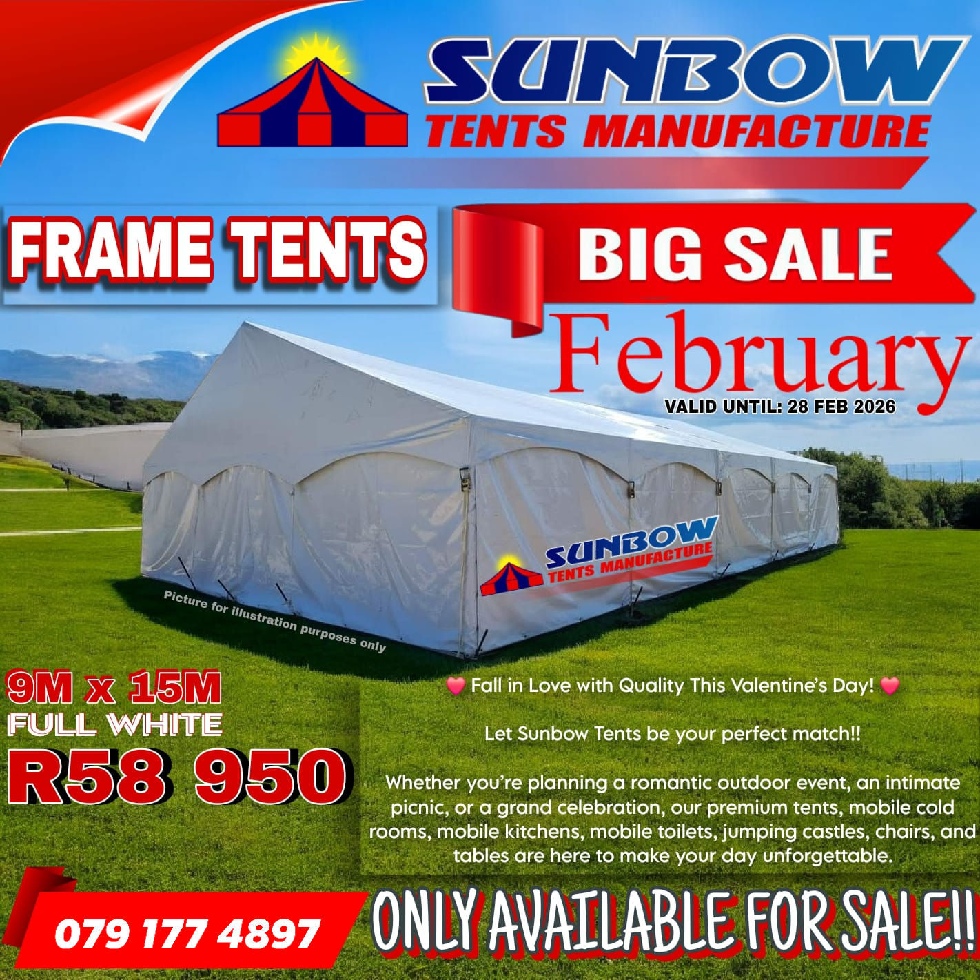 Sunbow Tents Manufacture Facebook ad