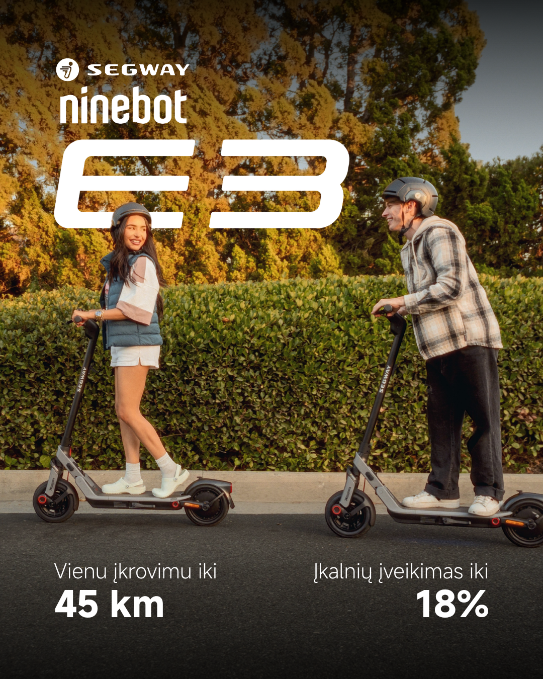 Segway Lietuva Facebook ad: Naujiena: Segway E3 E