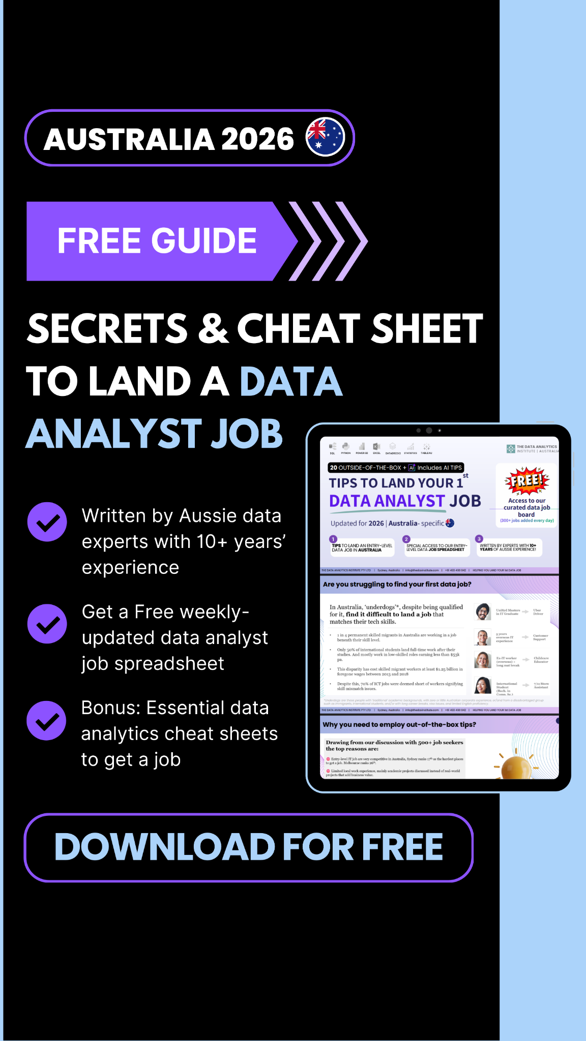 The Data Analytics Institute Facebook ad