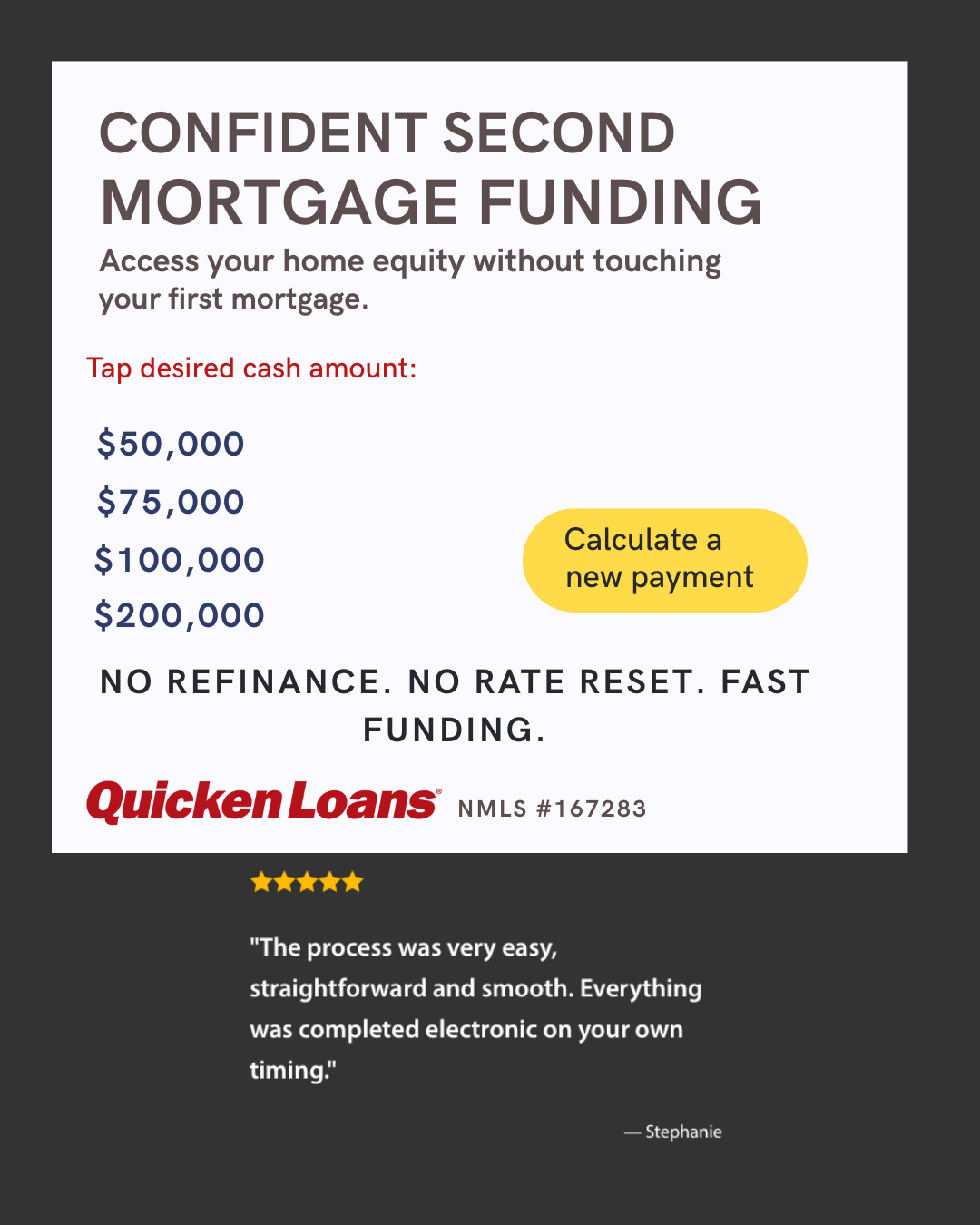 Quicken Loans Facebook ad