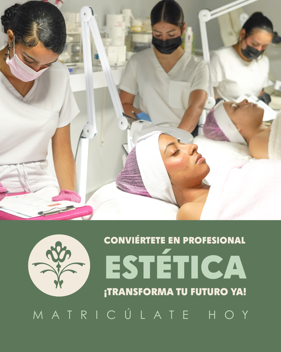 Neo Esthetique European Institute Facebook ad: Estudia Estética Básica y Avanzada