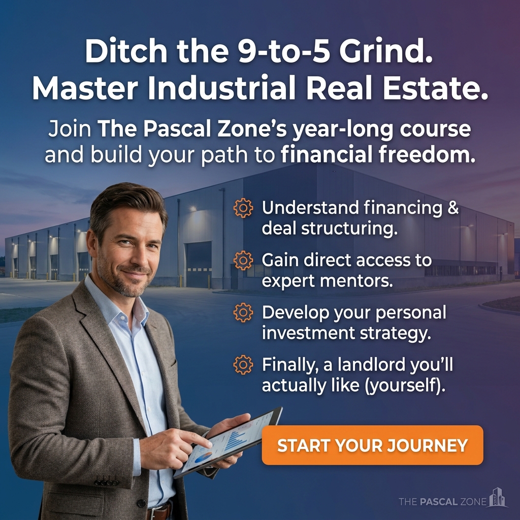 Spencer R. Pascal Facebook ad: Free Industrial Real Estate Webinar