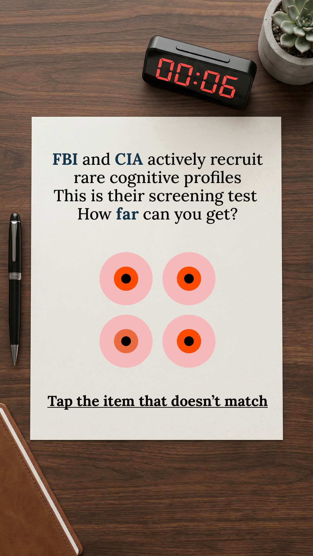 Brain Health Check Facebook ad