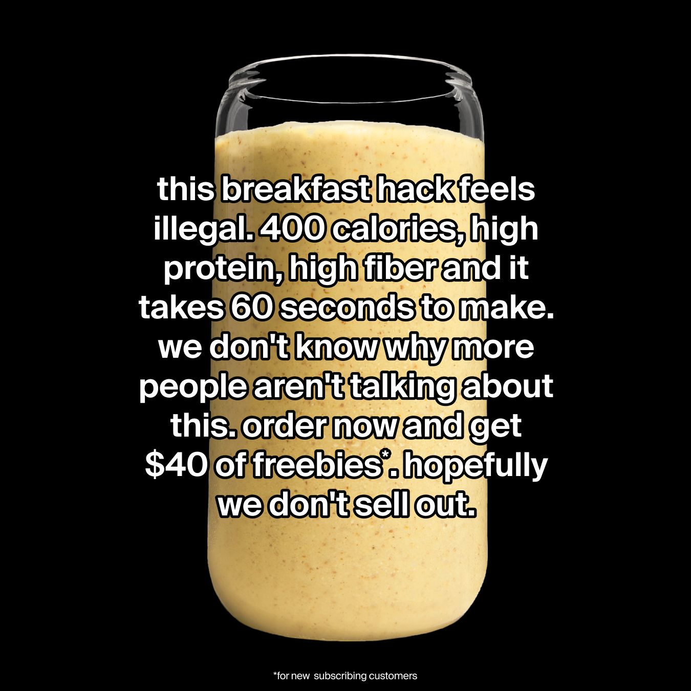 Huel Facebook ad