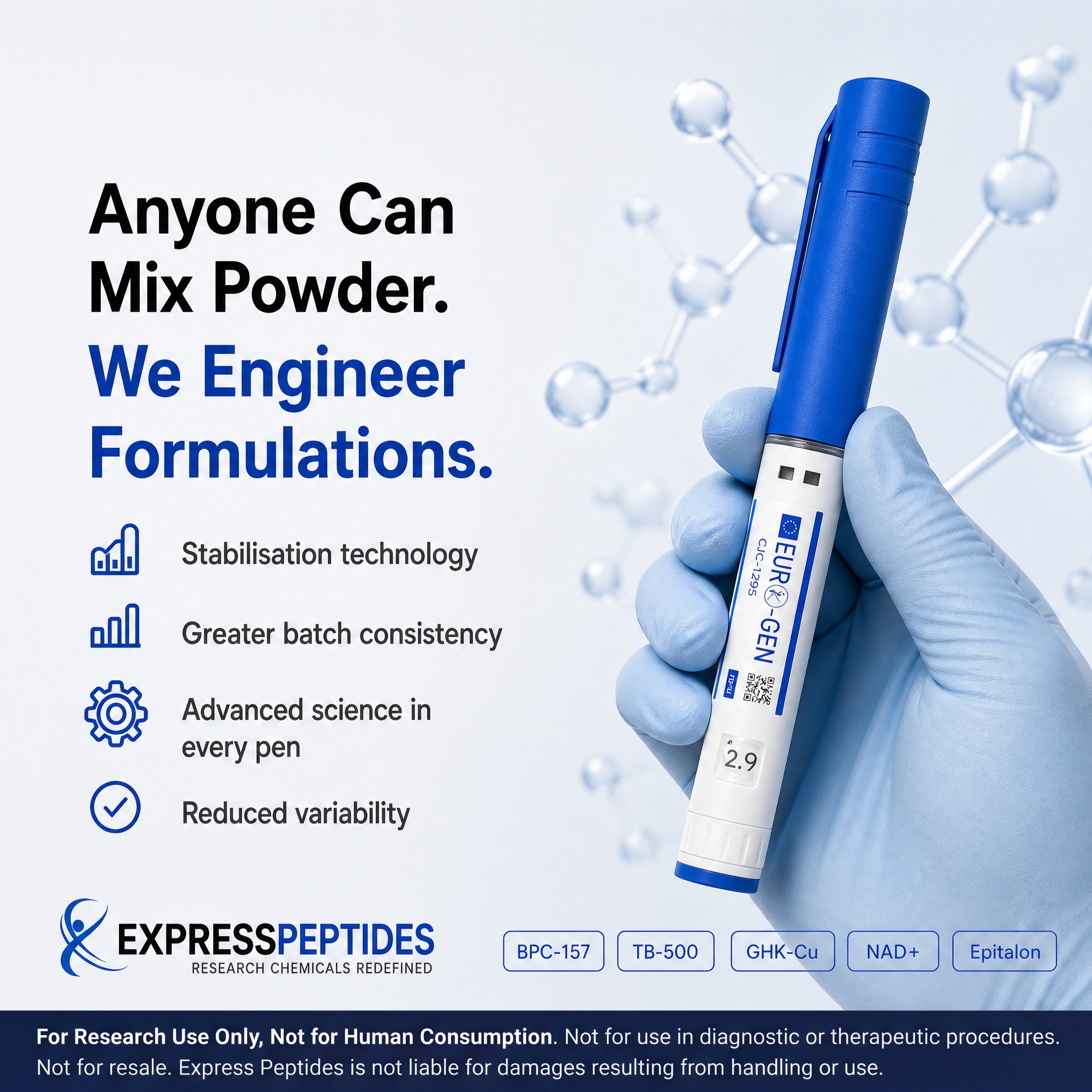 Express Peps Facebook ad: Express Peptides | UK Sourced, Lab Tested Peptides