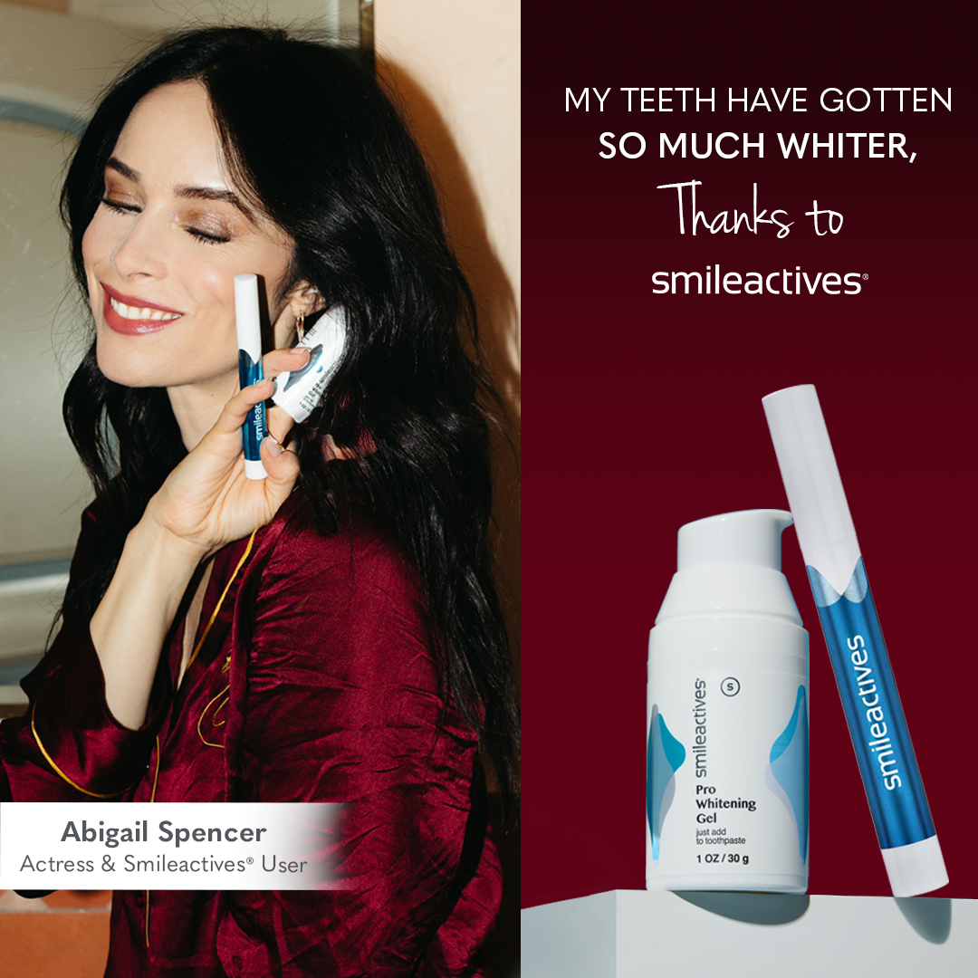 Abigail Spencer Facebook ad: My Top Pick For Whiter Teeth