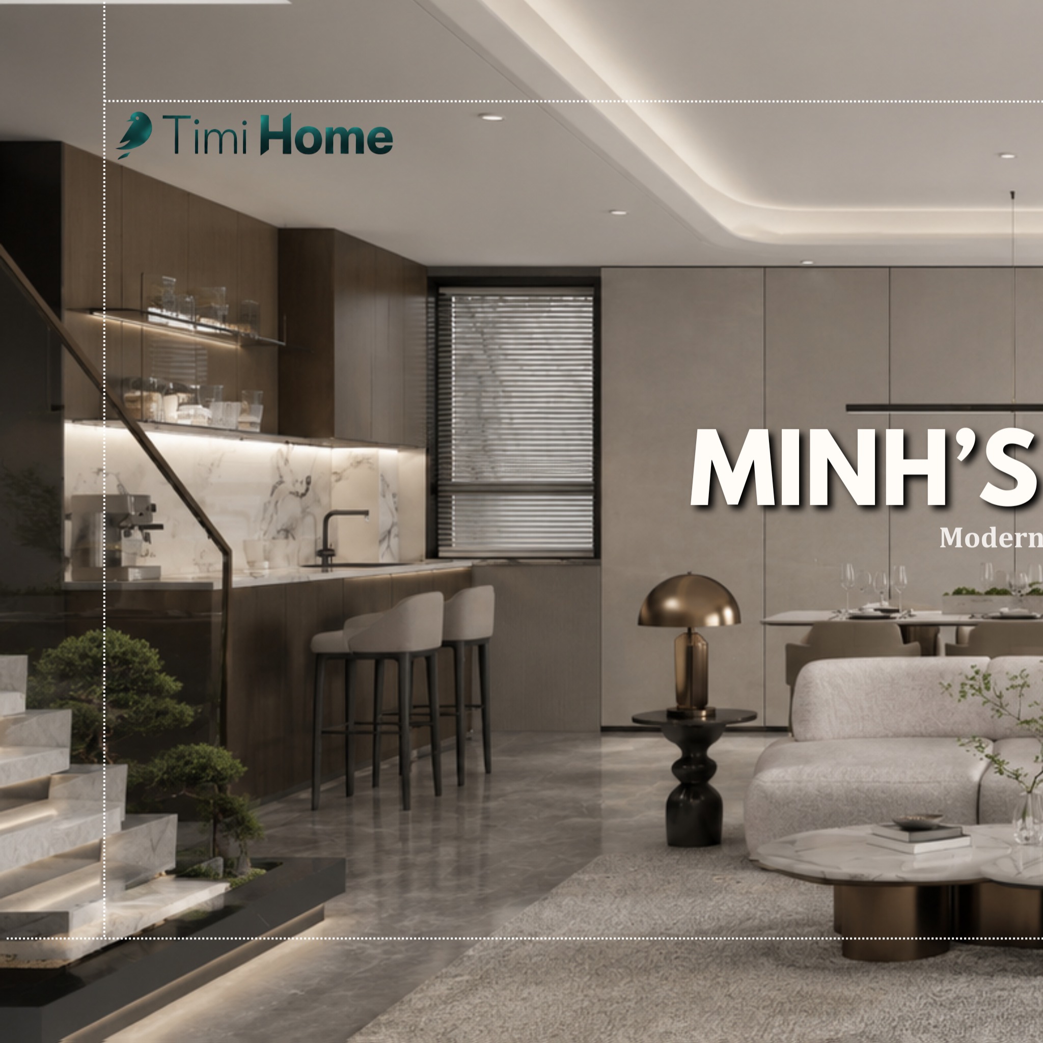Timi Home - Thiết Kế Thi Công Nội Thất Facebook ad: [𝗧𝗜𝗠𝗜 𝗛𝗢𝗠𝗘 𝗣𝗥𝗢𝗝𝗘𝗖𝗧] CĂN HỘ 2 PHÒNG NGỦ…