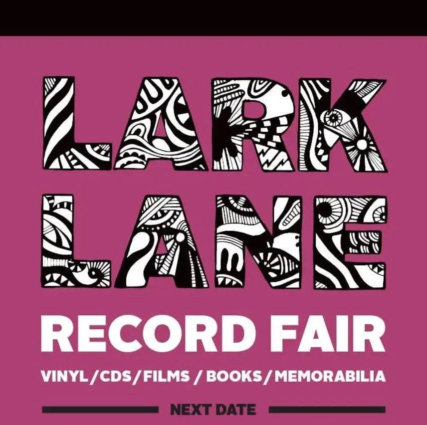 Lark Lane Record Fair Facebook ad: 20+ sellers of mainly used and some new…