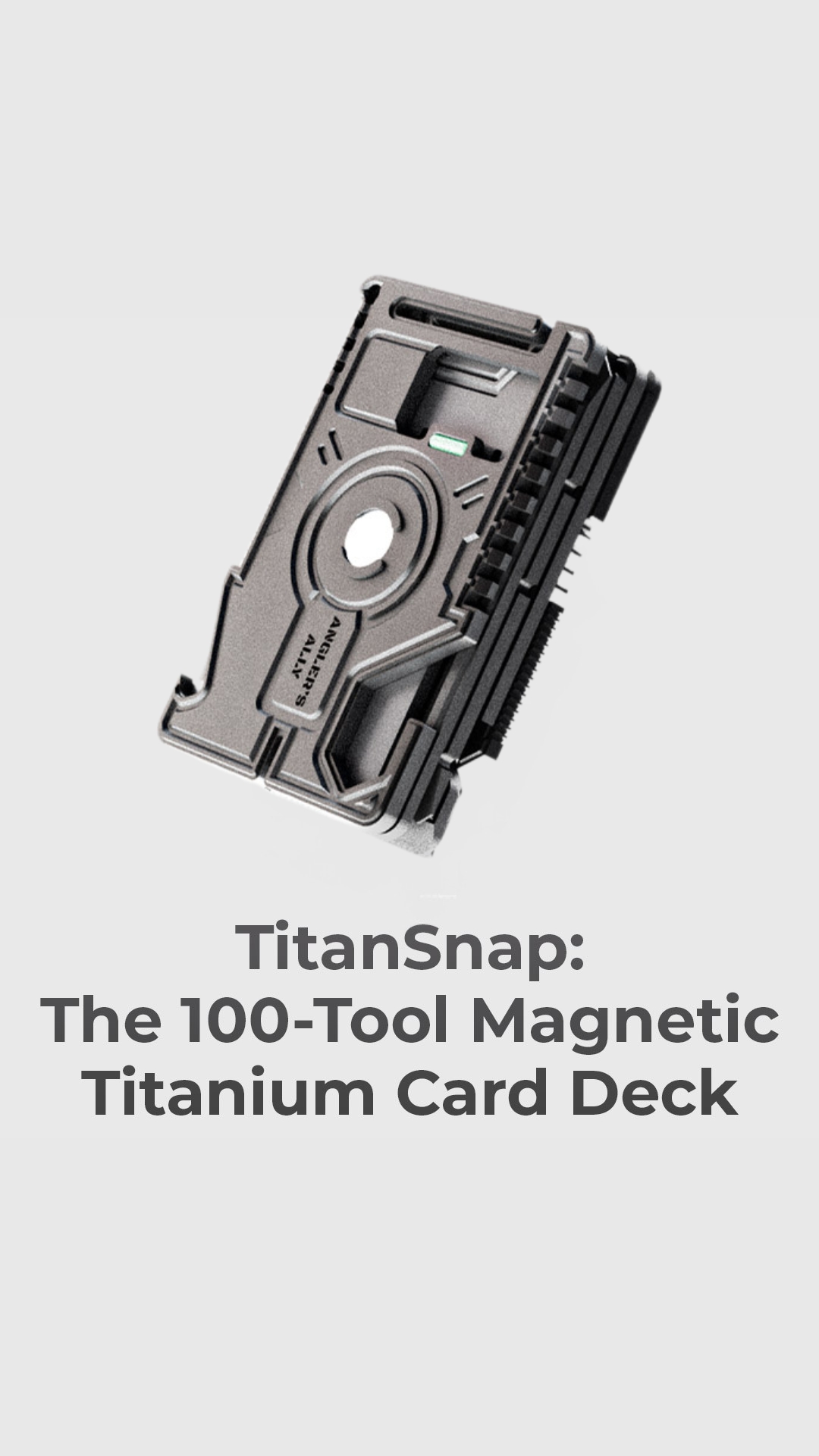 On Kickstarter Facebook ad: 100 Tools In 5 Titanium Cards