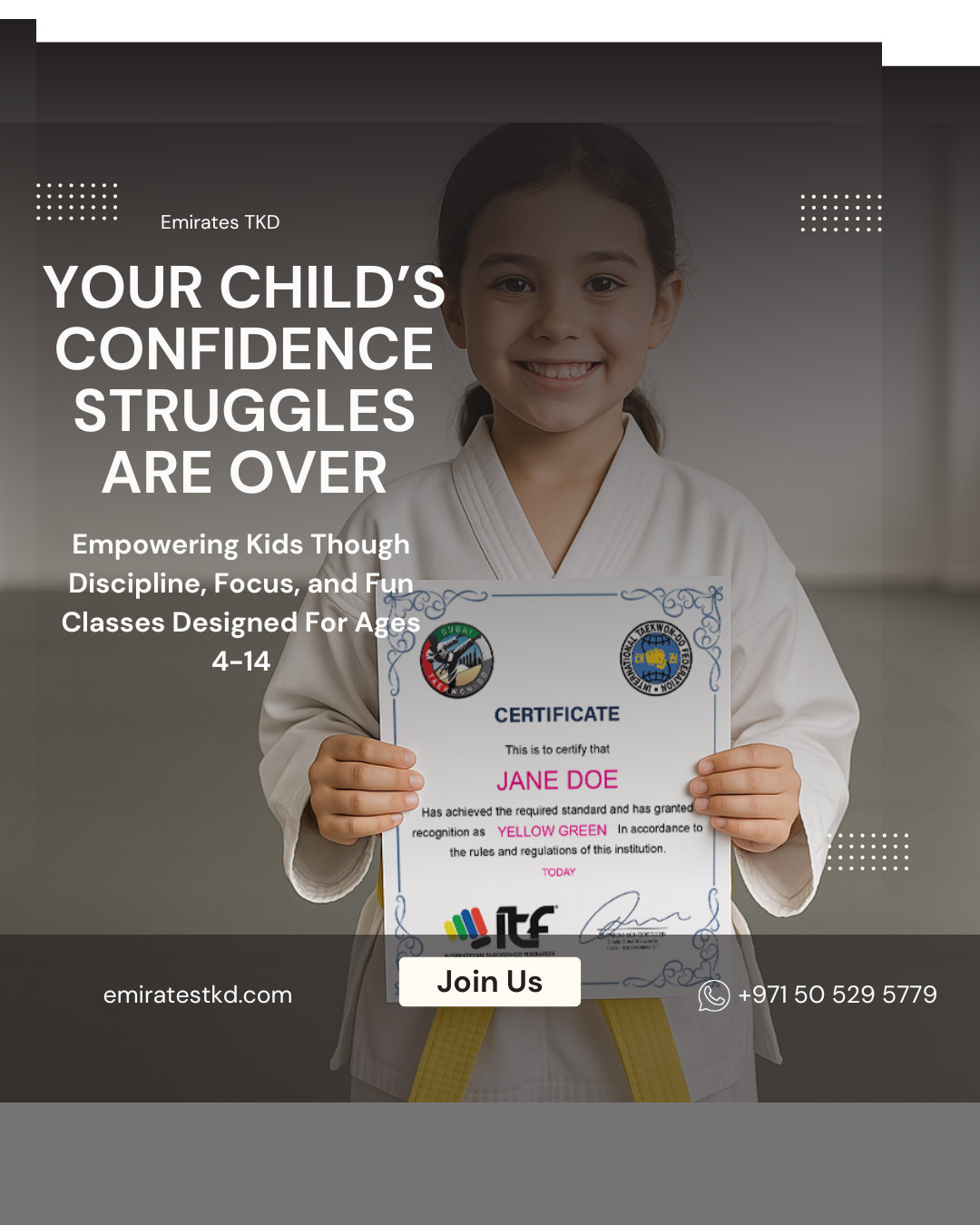 Dubai Taekwon-Do Academy Facebook ad