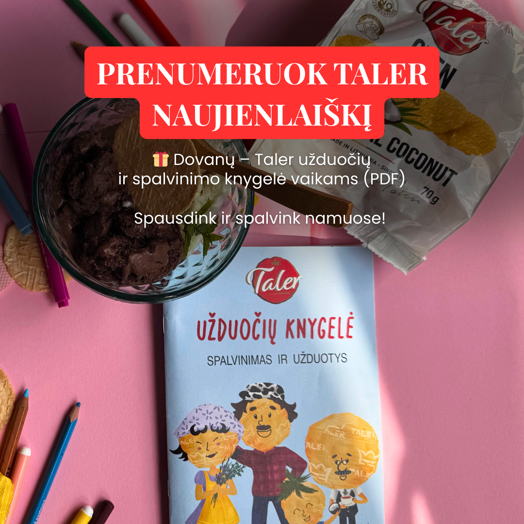 Taler traškučiai Facebook ad: Gauk 10% nuolaidą Taler traškučiams!