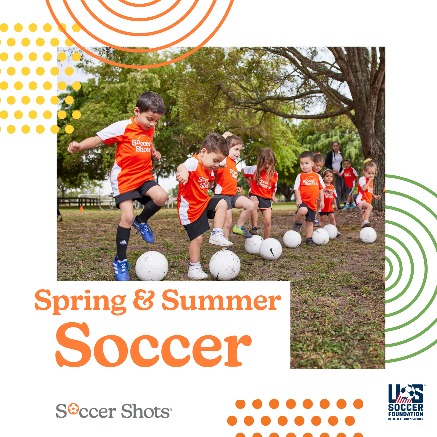 Soccer Shots of DuPage County Facebook ad: Spring Forward. Kick Off Soccer Season!