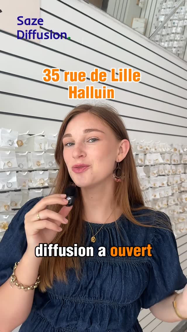 Saze diffusion Facebook ad: HALLUIN Bijoux en en acier inoxydable à partir…