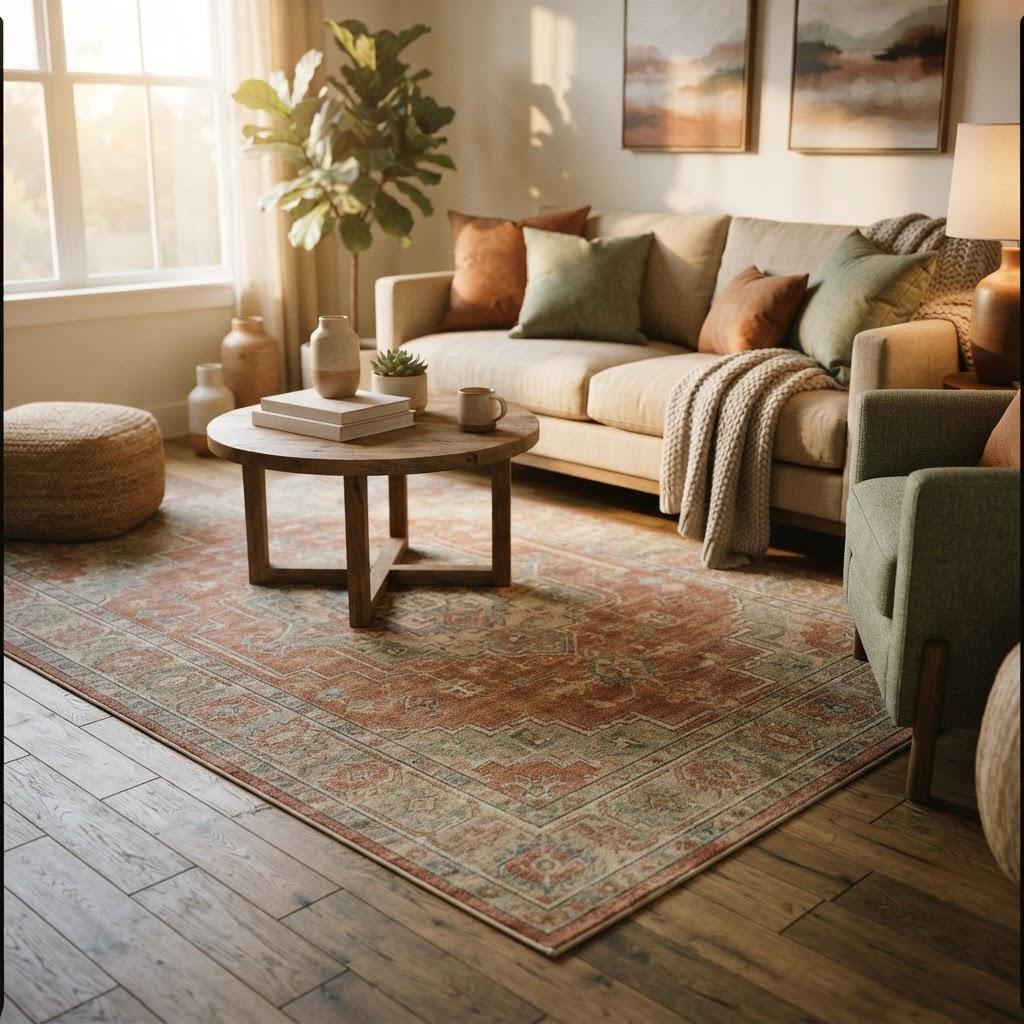 GetSearching Impact Facebook ad: Tapis Décoration Maison!