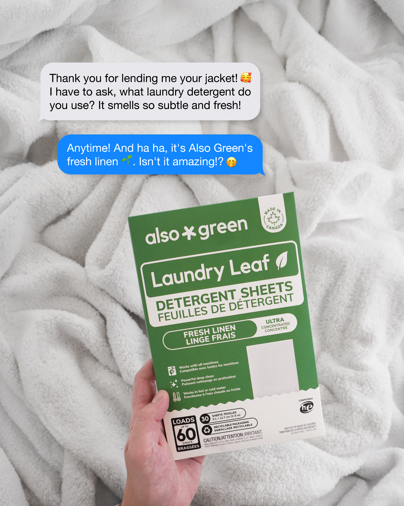 Also Green Facebook ad
