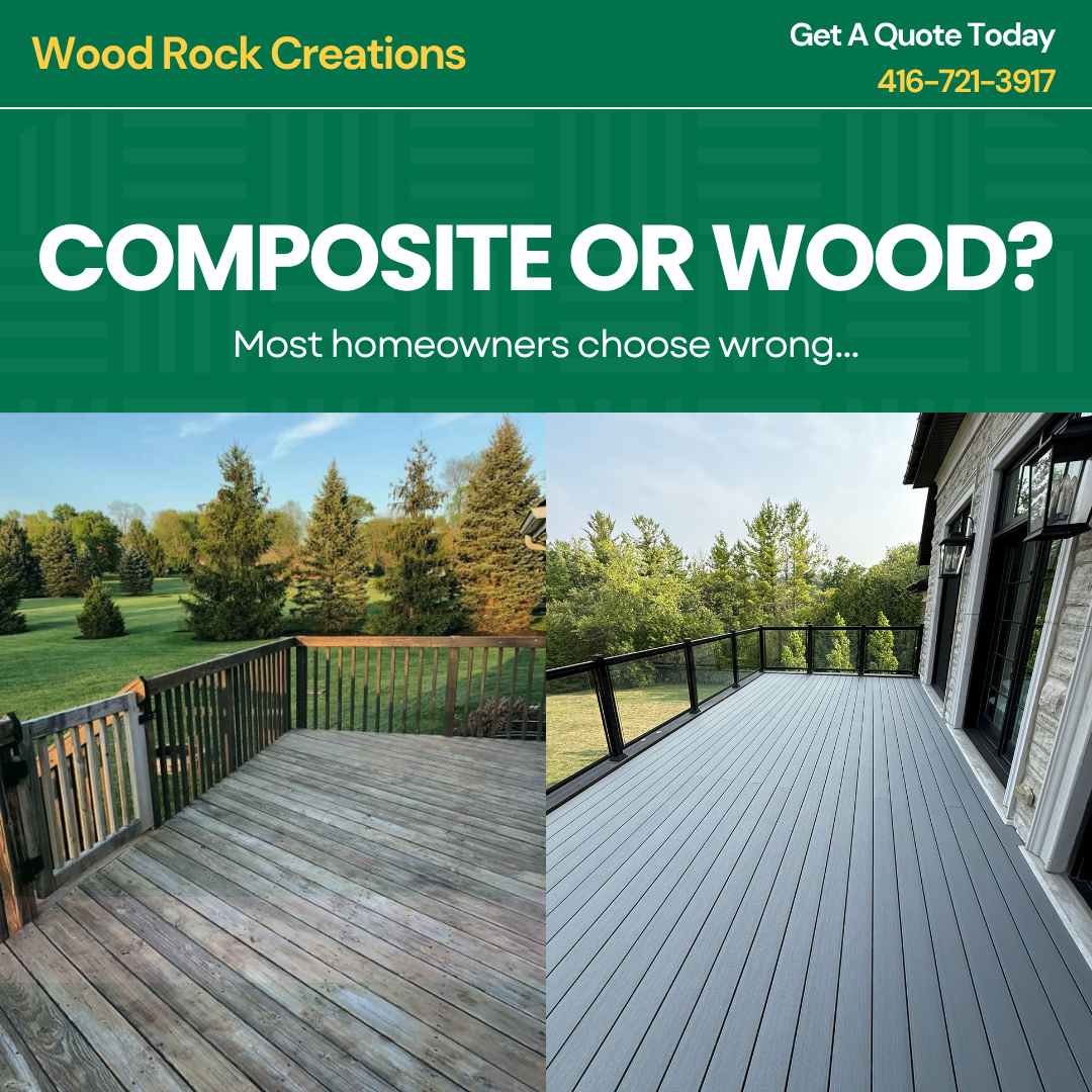 Wood Rock Creations Facebook ad: Turn Your Backyard Into a Luxury Outdoor Living…