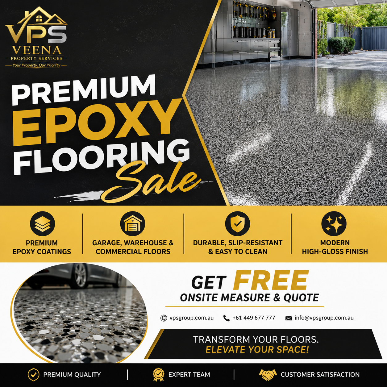 Veena property services Facebook ad: Message For Price & Free Visit