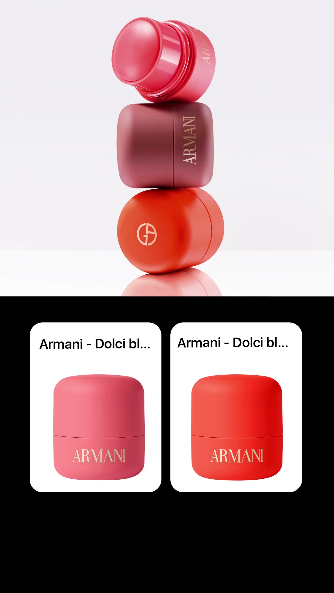 Armani beauty Facebook ad: Exclusivo Sephora y El Corte Inglés